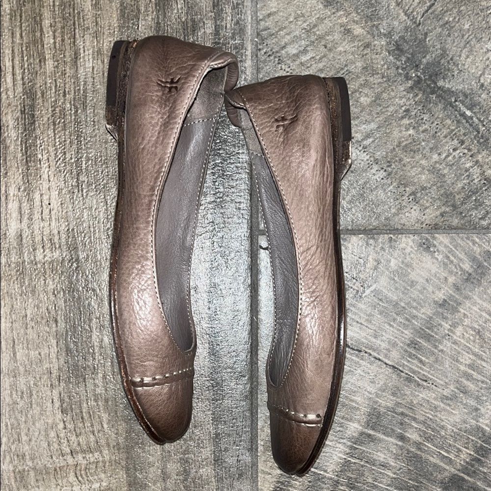 Frye Brown Leather Women's Flats